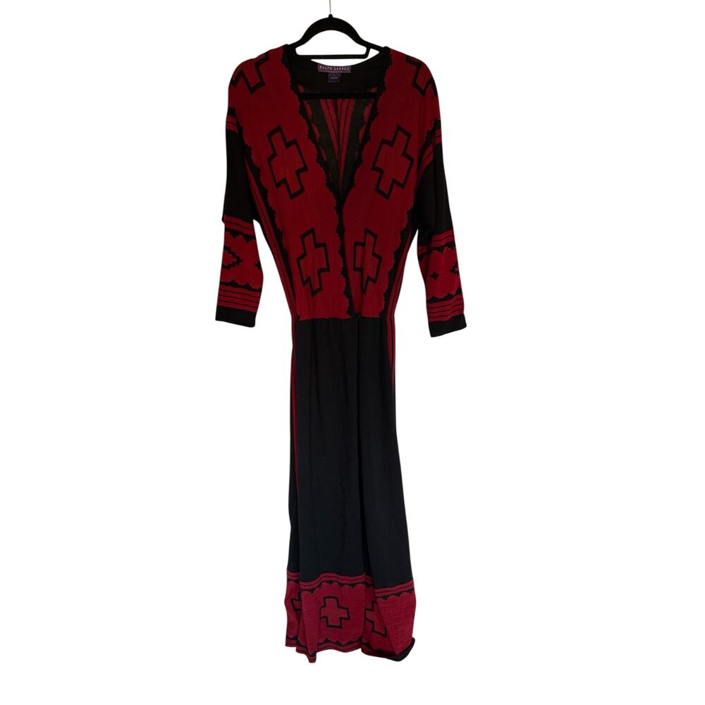 Ralph Lauren purple label Southwest Native American Aztec sweater dress/cardigan